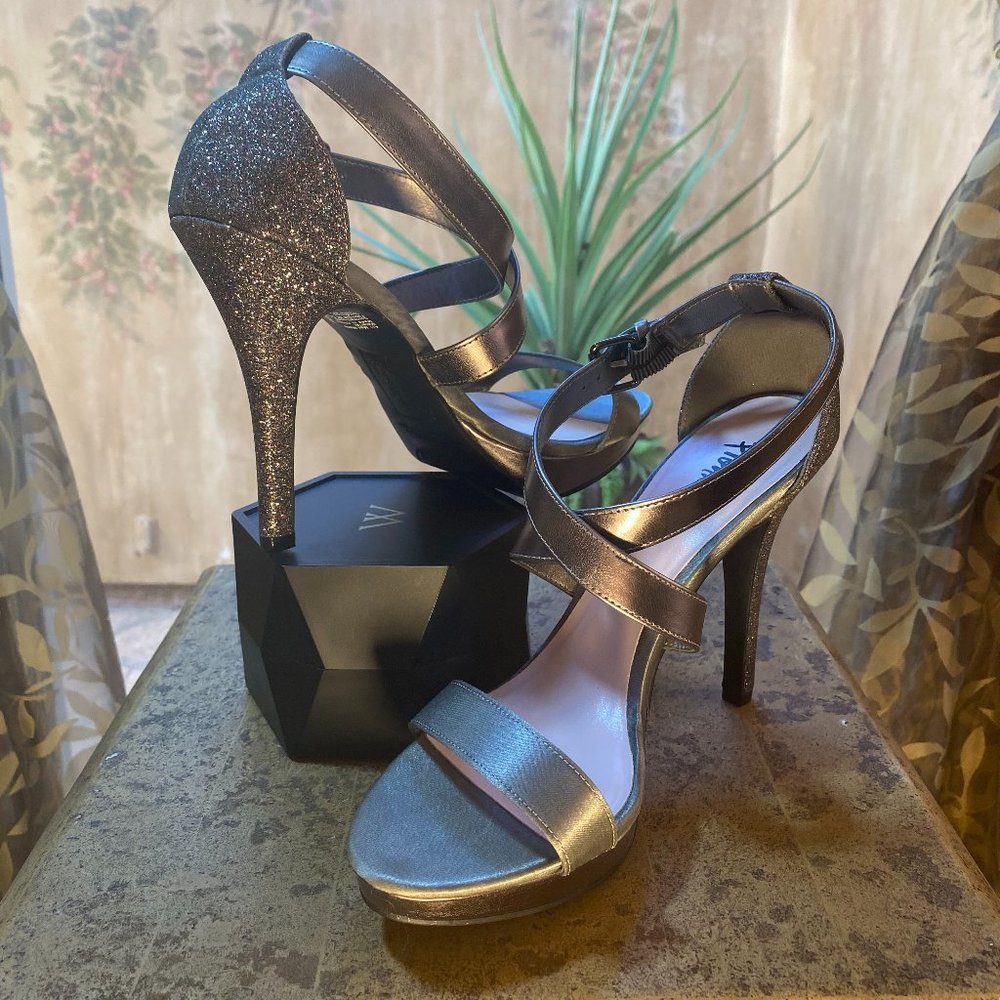 Fioni Night Glitter Heel Strappy Sandals
